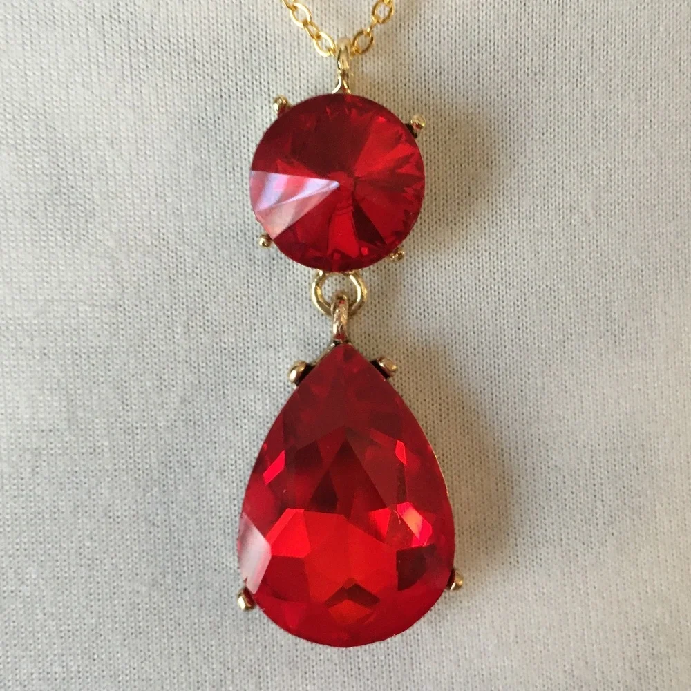 Witches of East End Handmade Replica of Wendy’s Double Ruby Necklace - Picture 4 of 12